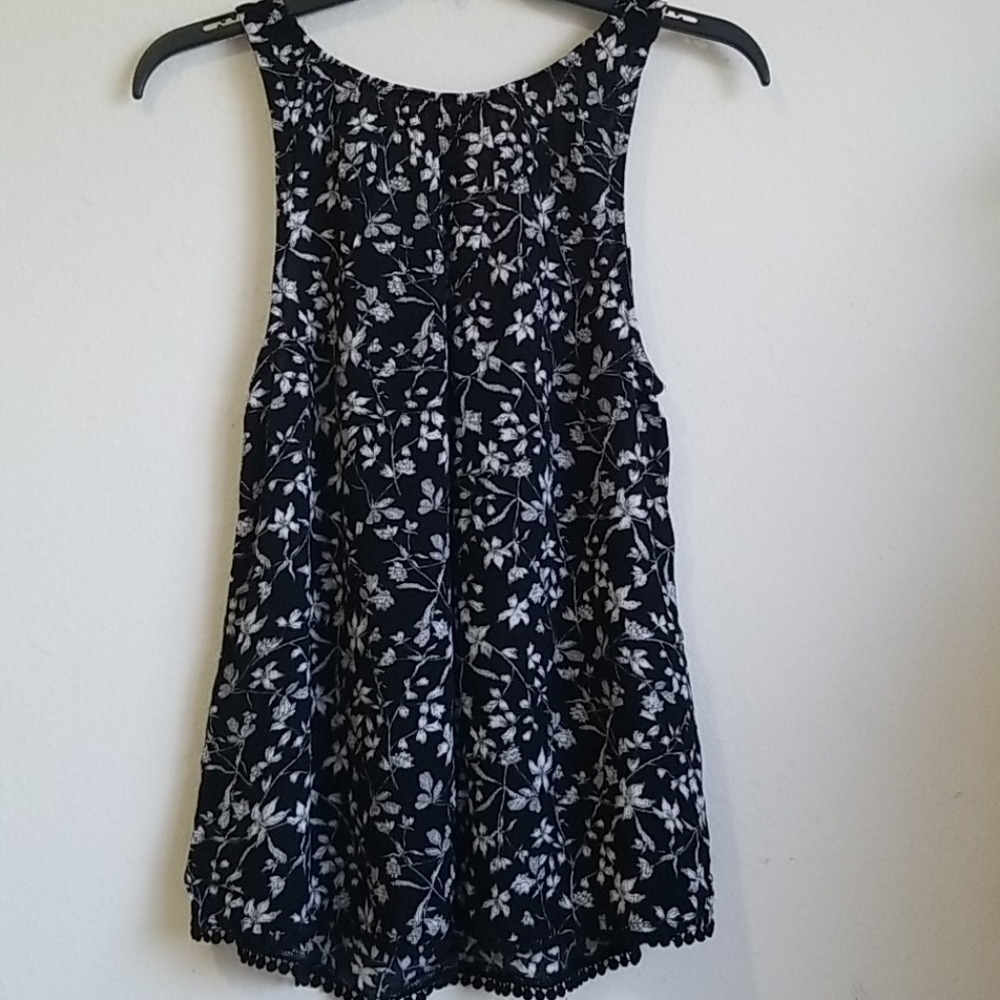 Cape Juby Flower Blouse Black/white - Picture 3 of 4